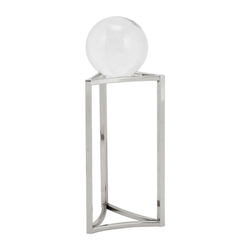 Silver Crystal Ball Stand